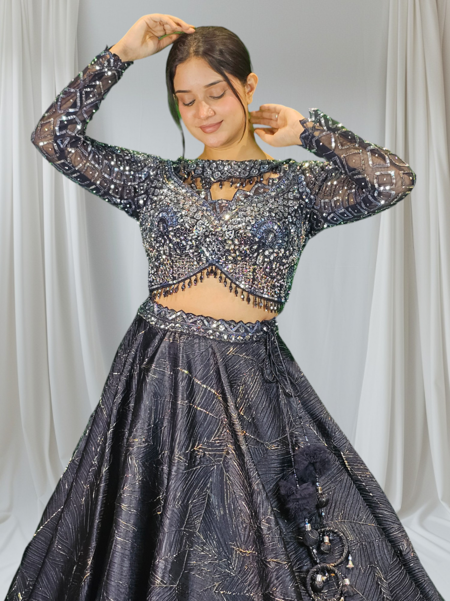 Lehenga Cholli With Chokar Dupatta