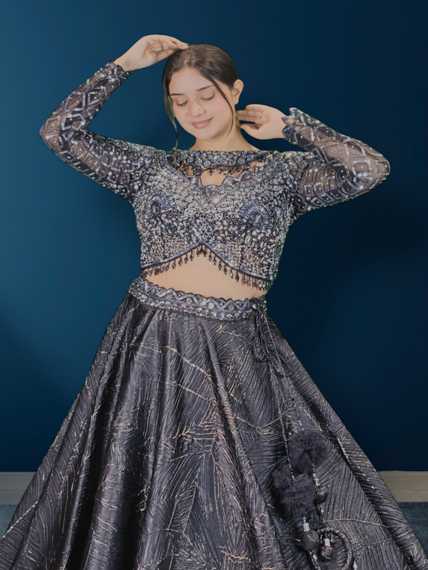 Lehenga Cholli With Chokar Dupatta