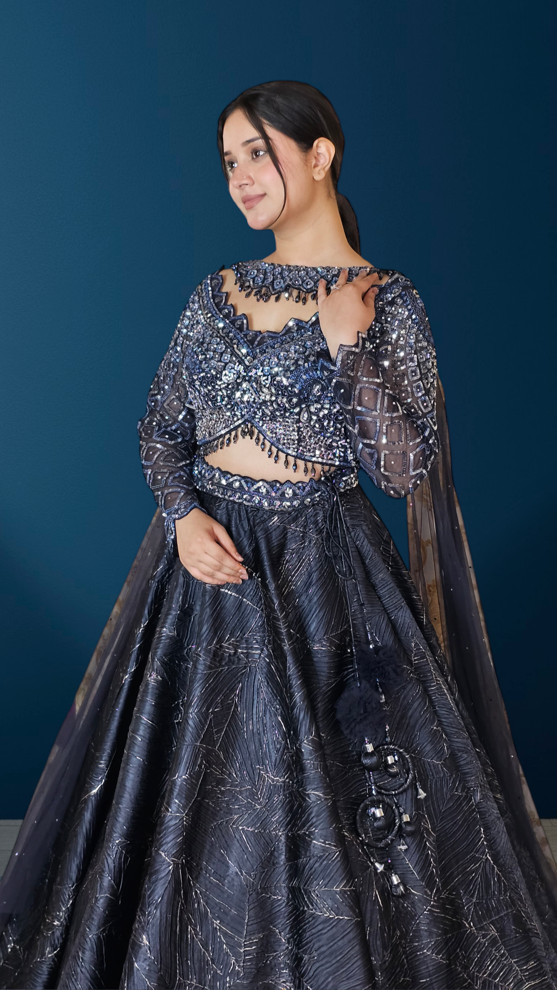 Lehenga Cholli With Chokar Dupatta