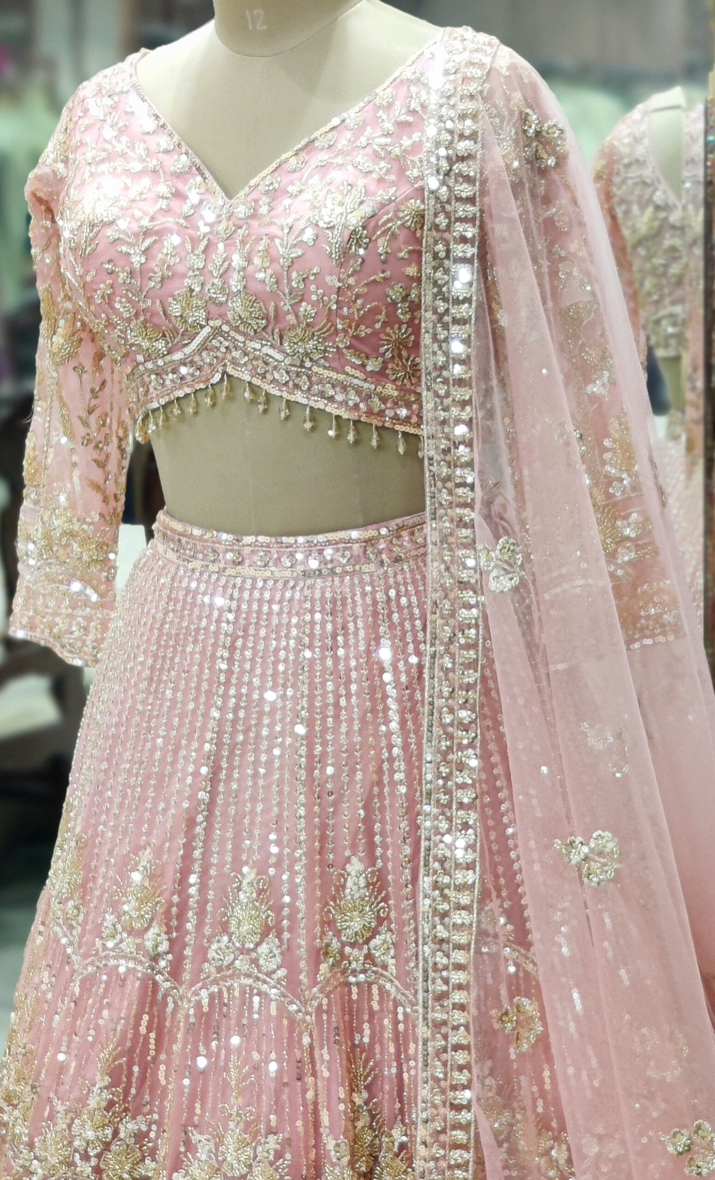 Pink Lehenga Choli – Soft, Feminine & Festive