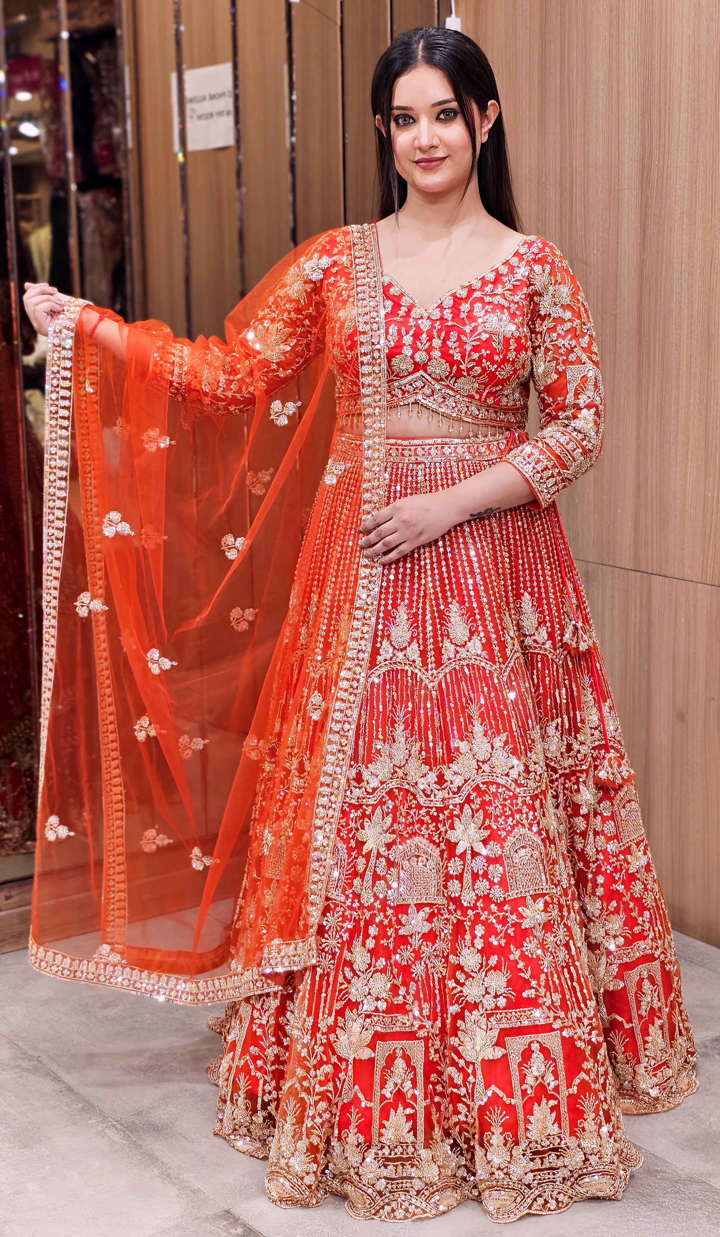 Exquisite Embroidered Lehenga Choli β Elegant Festive Wear