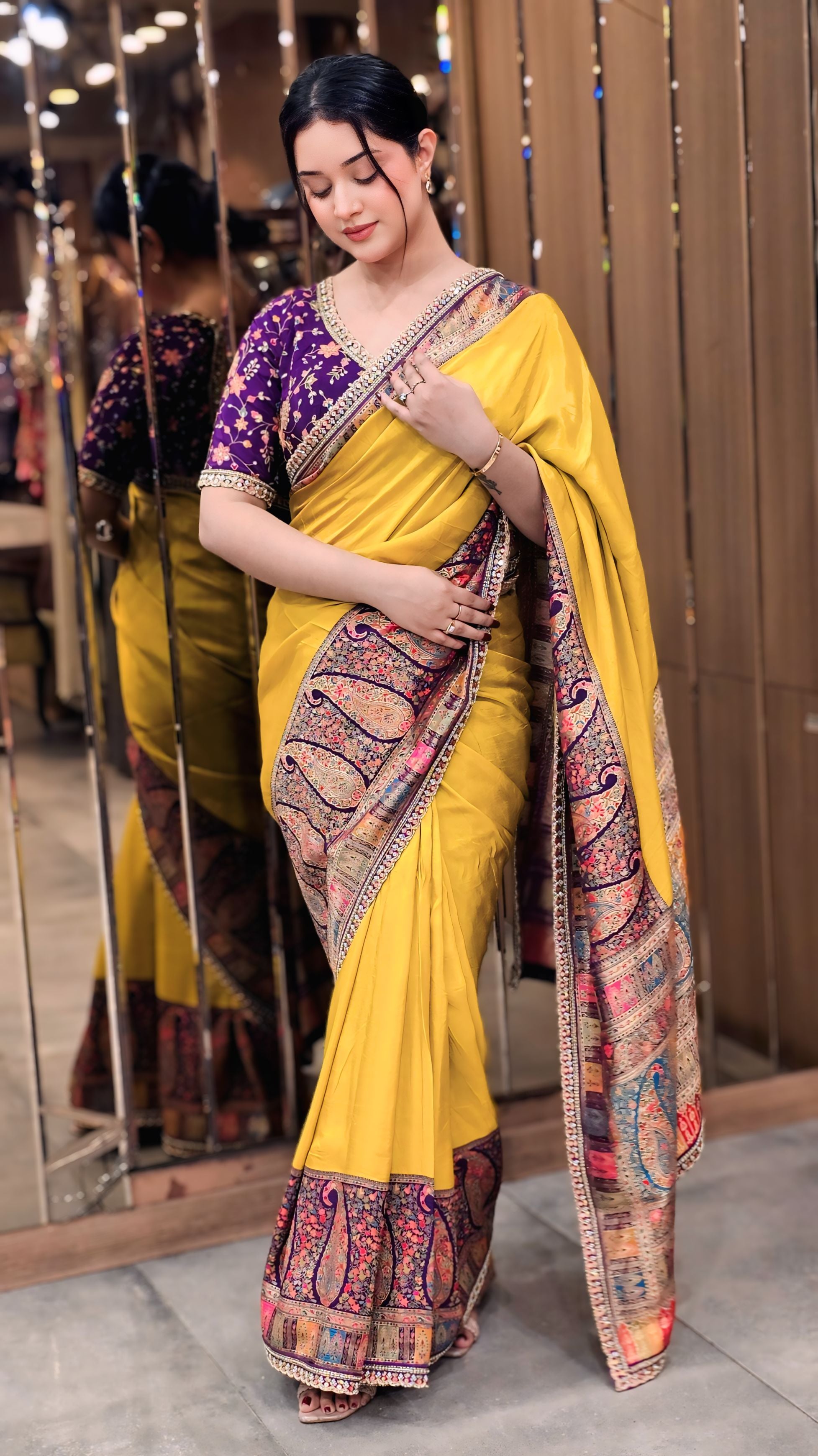 Yellow Saree – By Saluja Store