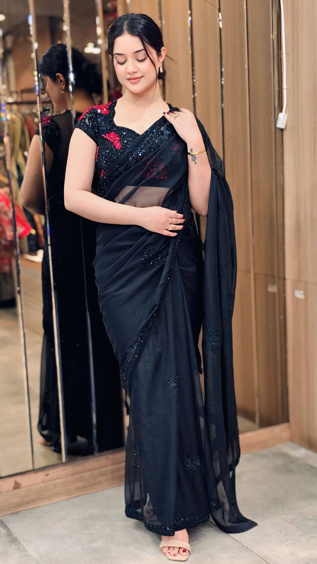 Black Saree – By Saluja Store
