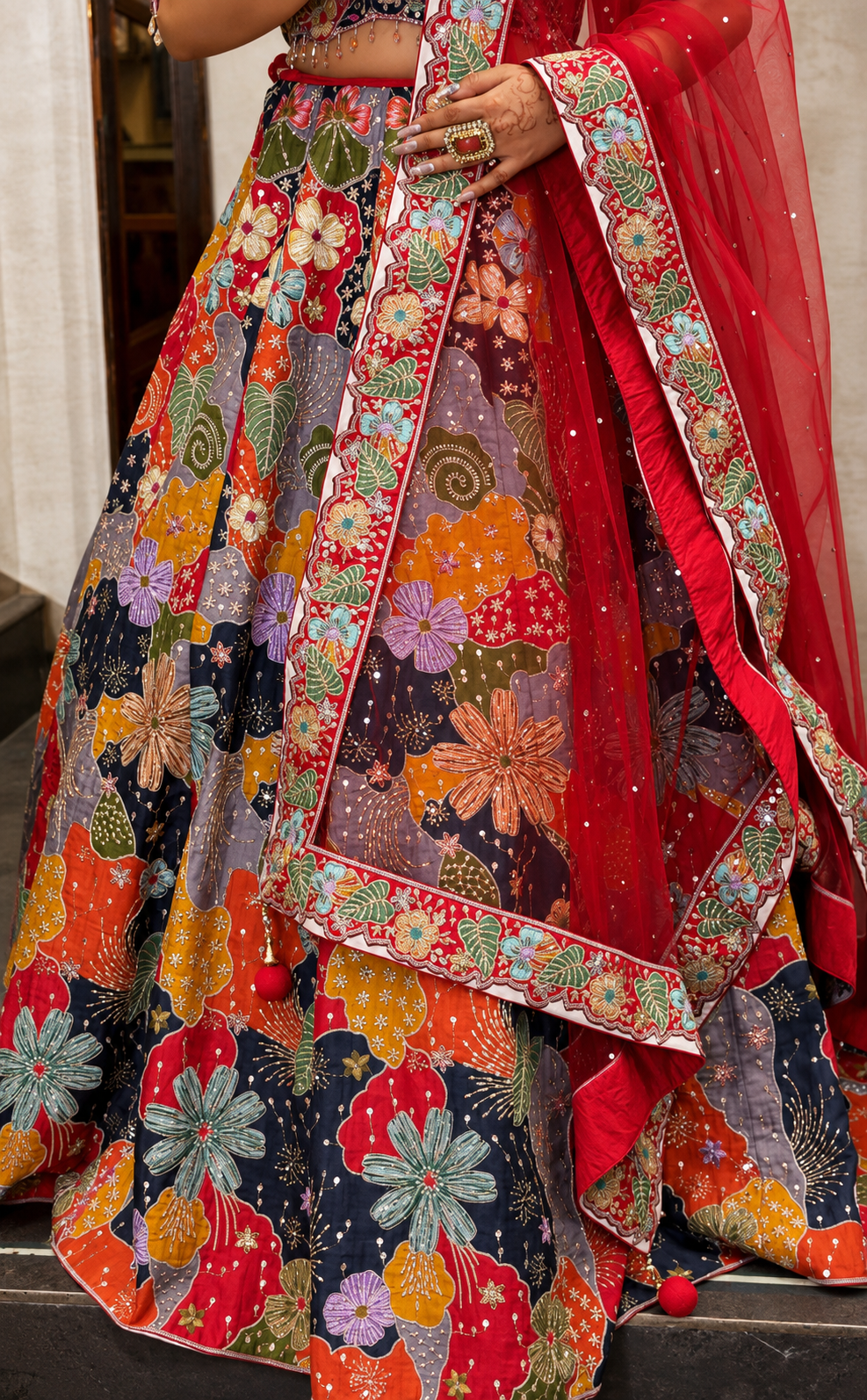 Imperial Garden Couture Lehenga – Saluja Store
