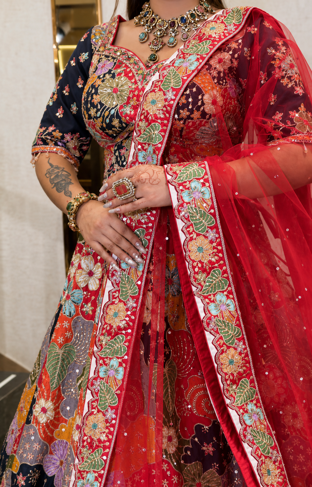 Imperial Garden Couture Lehenga – Saluja Store