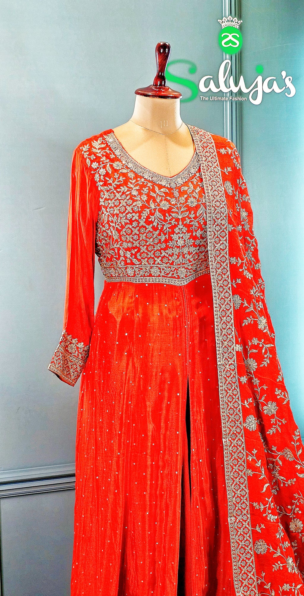 Front Cut Anarkali With Lehanga