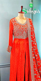 Front Cut Anarkali With Lehanga