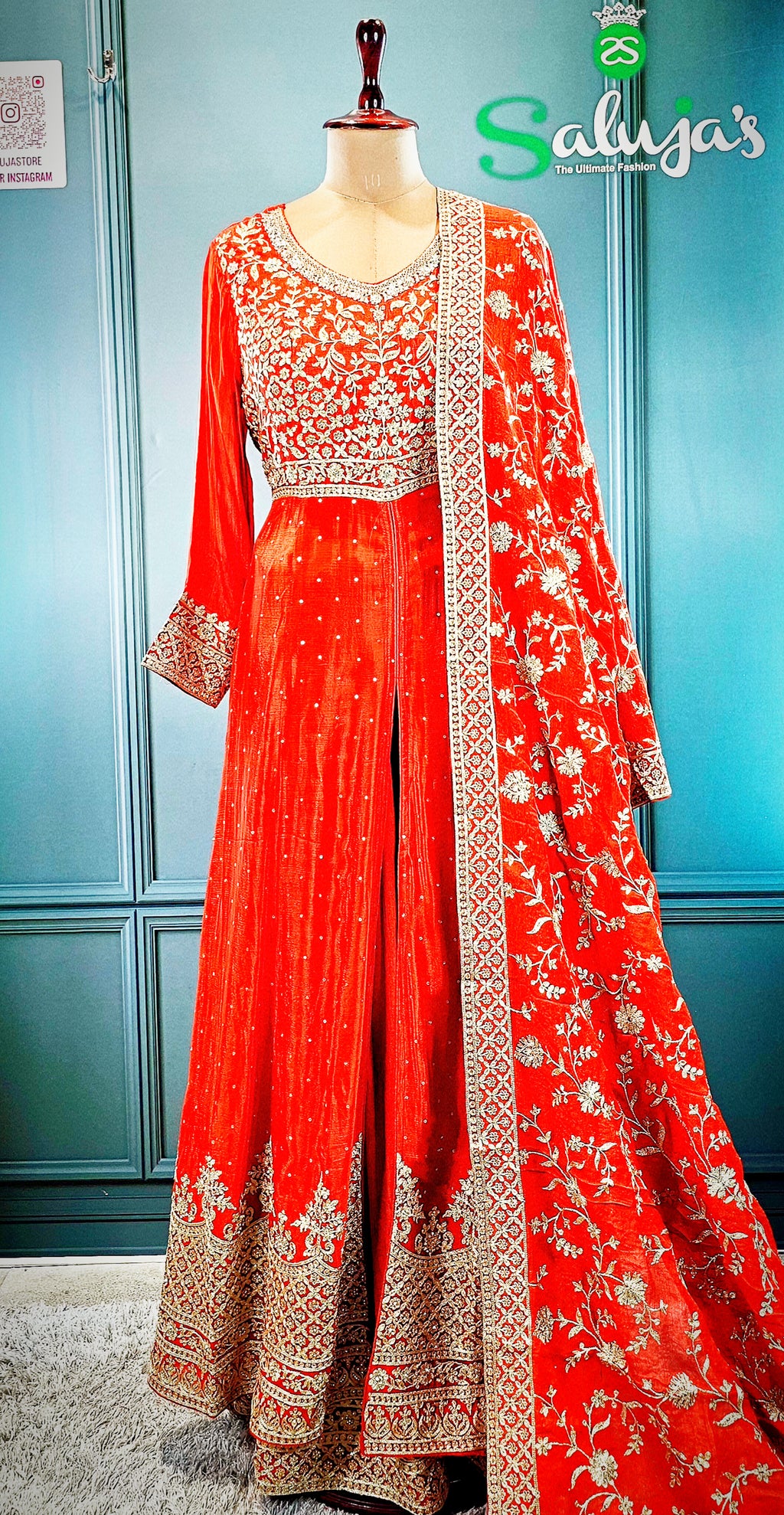 Front Cut Anarkali With Lehanga
