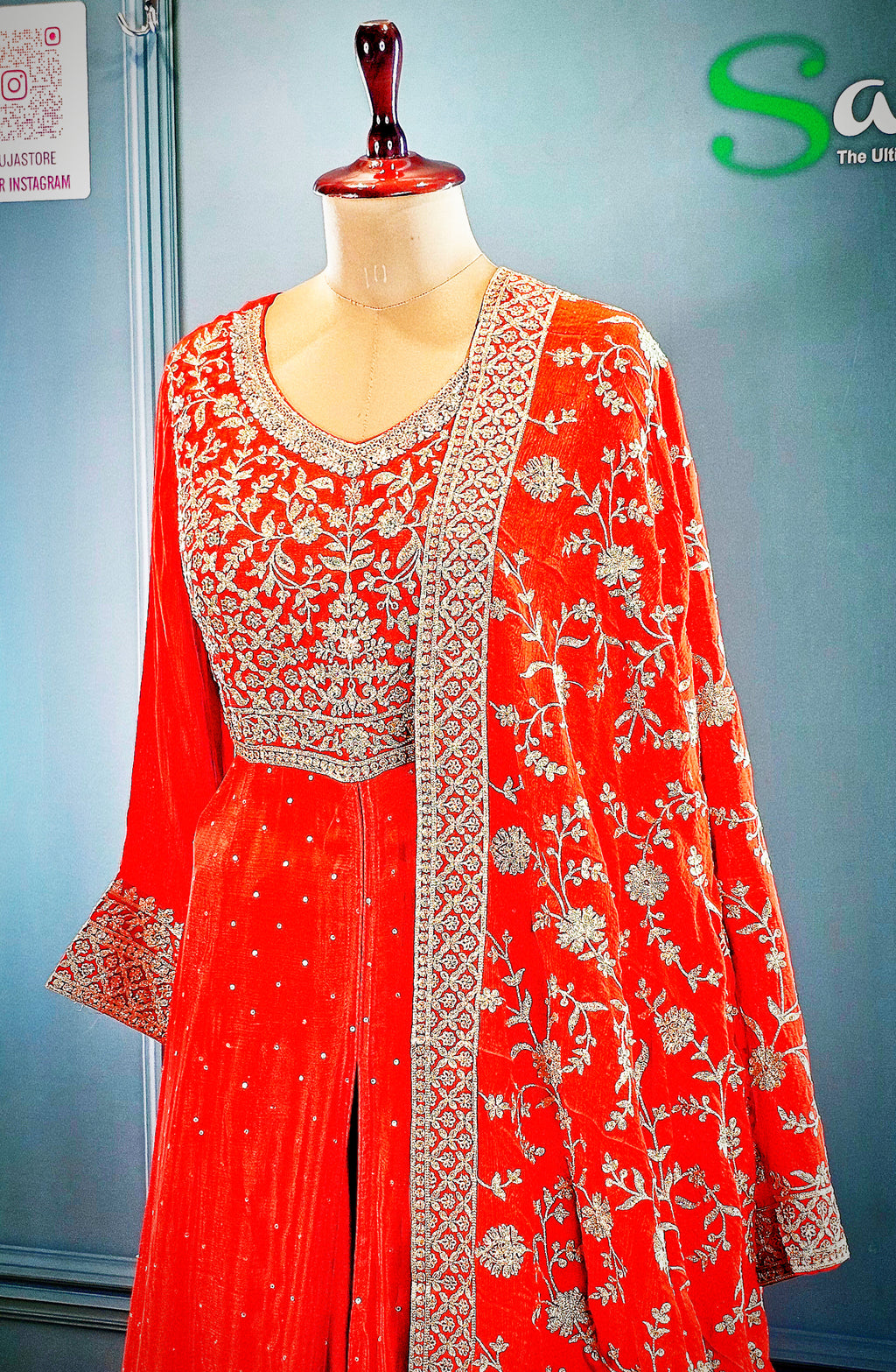 Front Cut Anarkali With Lehanga