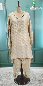 Kaftan With Dhoti Salwar