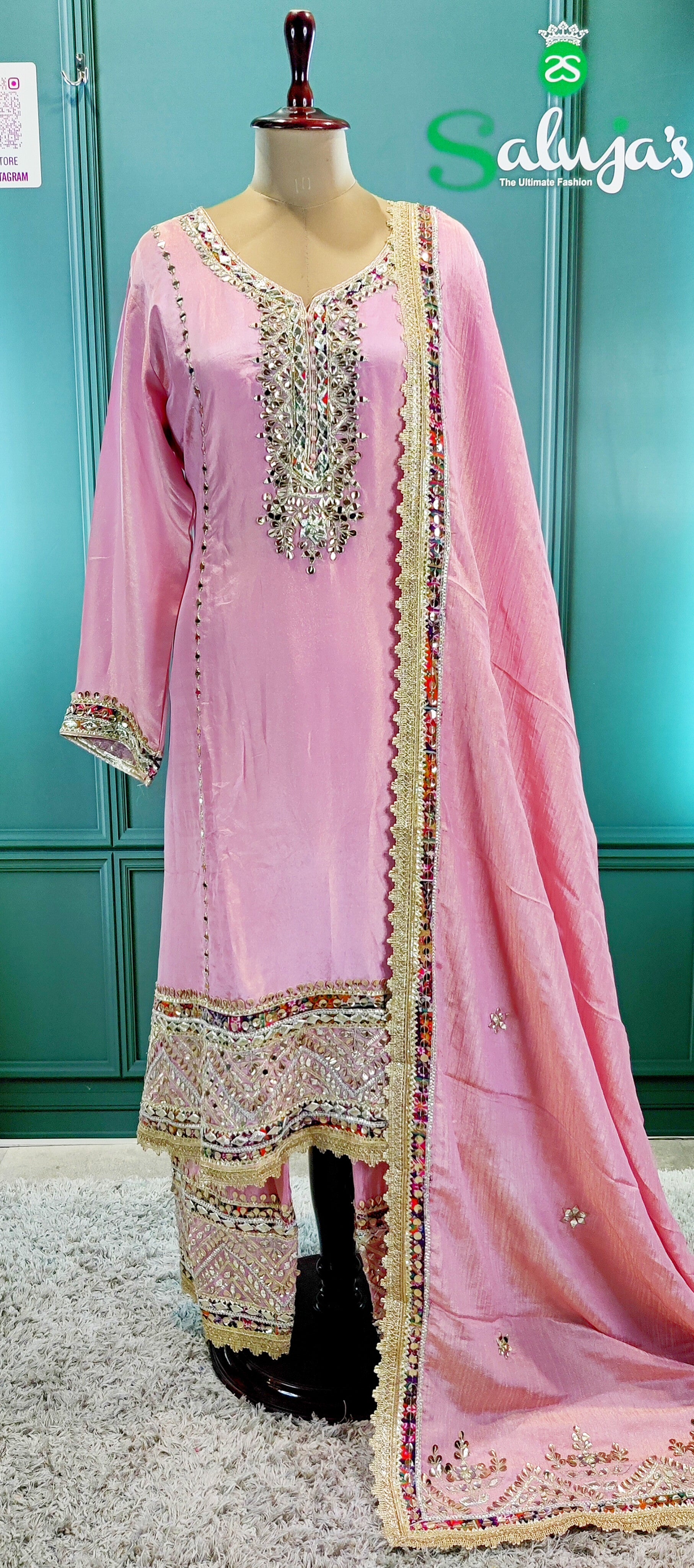 A-Line Shirt With Straight Pant