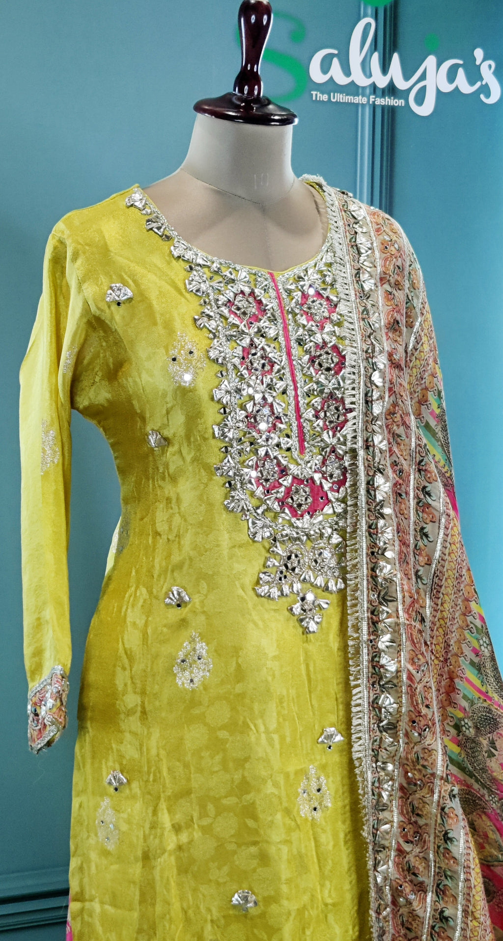 Radiant Lemon Yellow Sharara Suit with Festive Flair