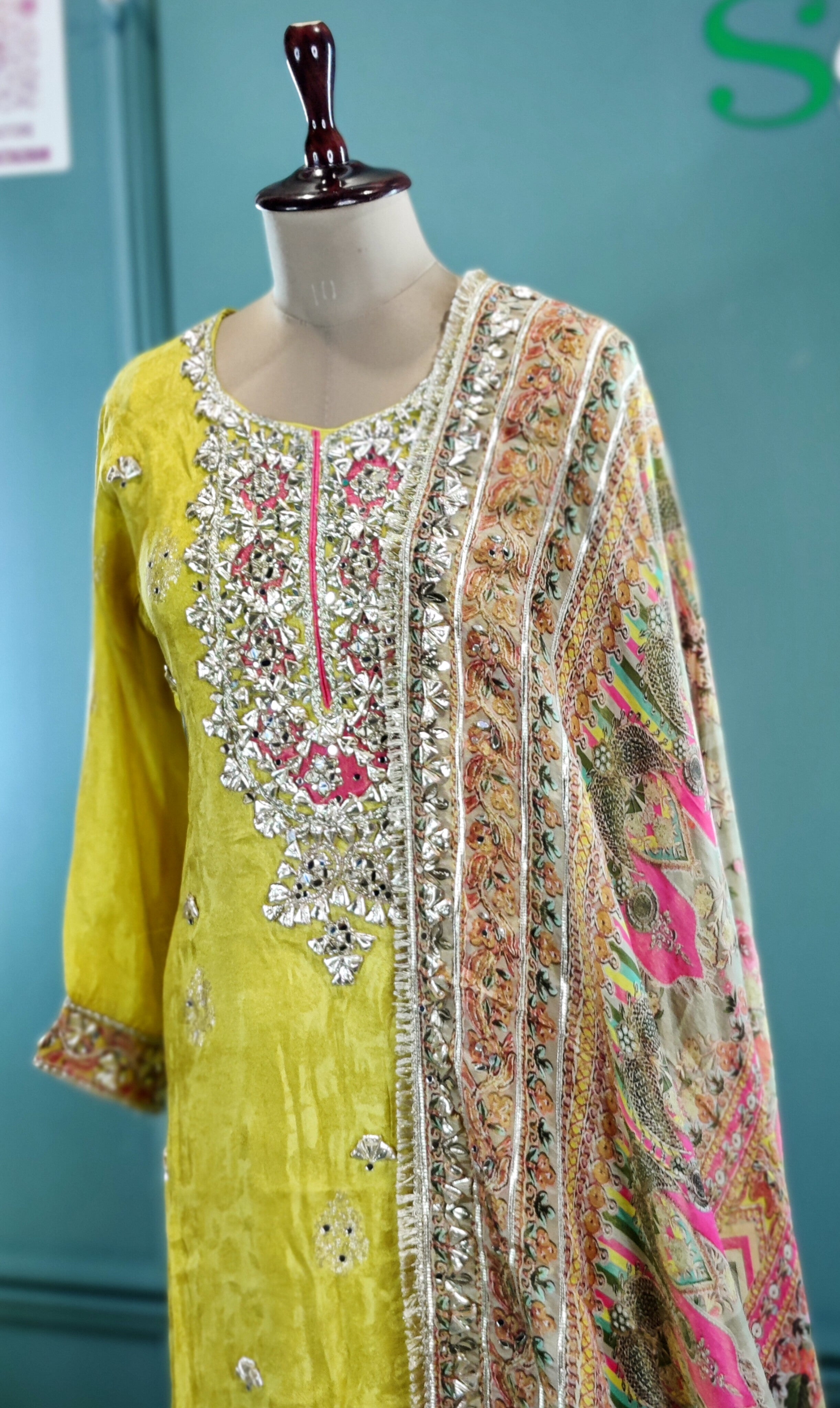 Radiant Lemon Yellow Sharara Suit with Festive Flair