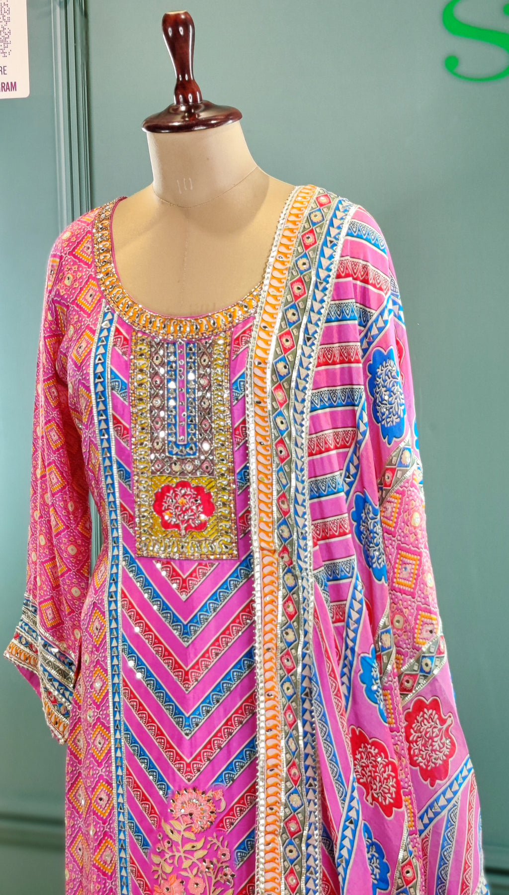 Elegant Blush Pink Sharara Suit with Delicate Embroidery