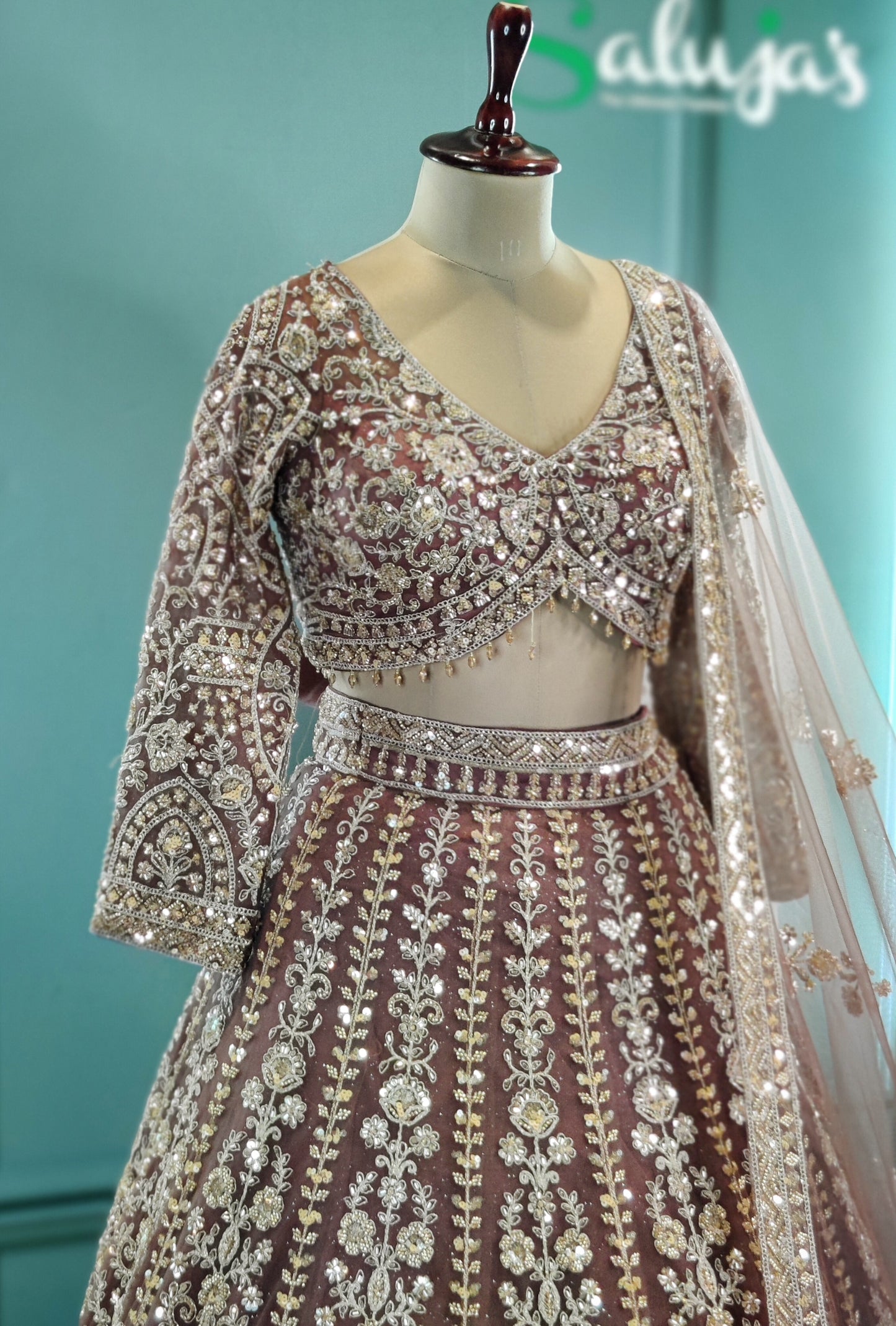 Elegant Mouse Colour Lehenga Choli