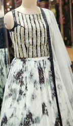 Midnight Élan Black & Ivory Lehenga Choli