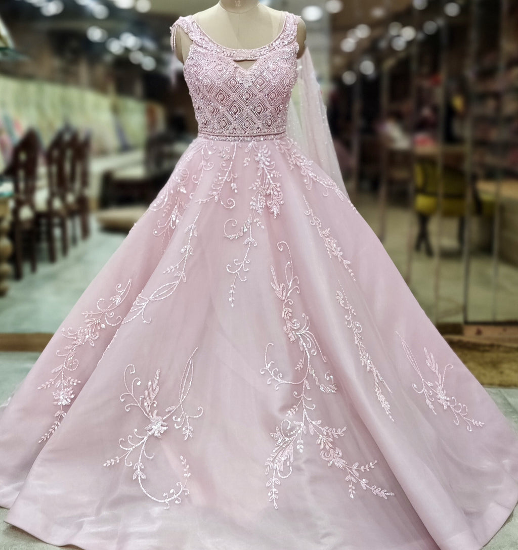 Rosé Whisper Luxe Pink Gown