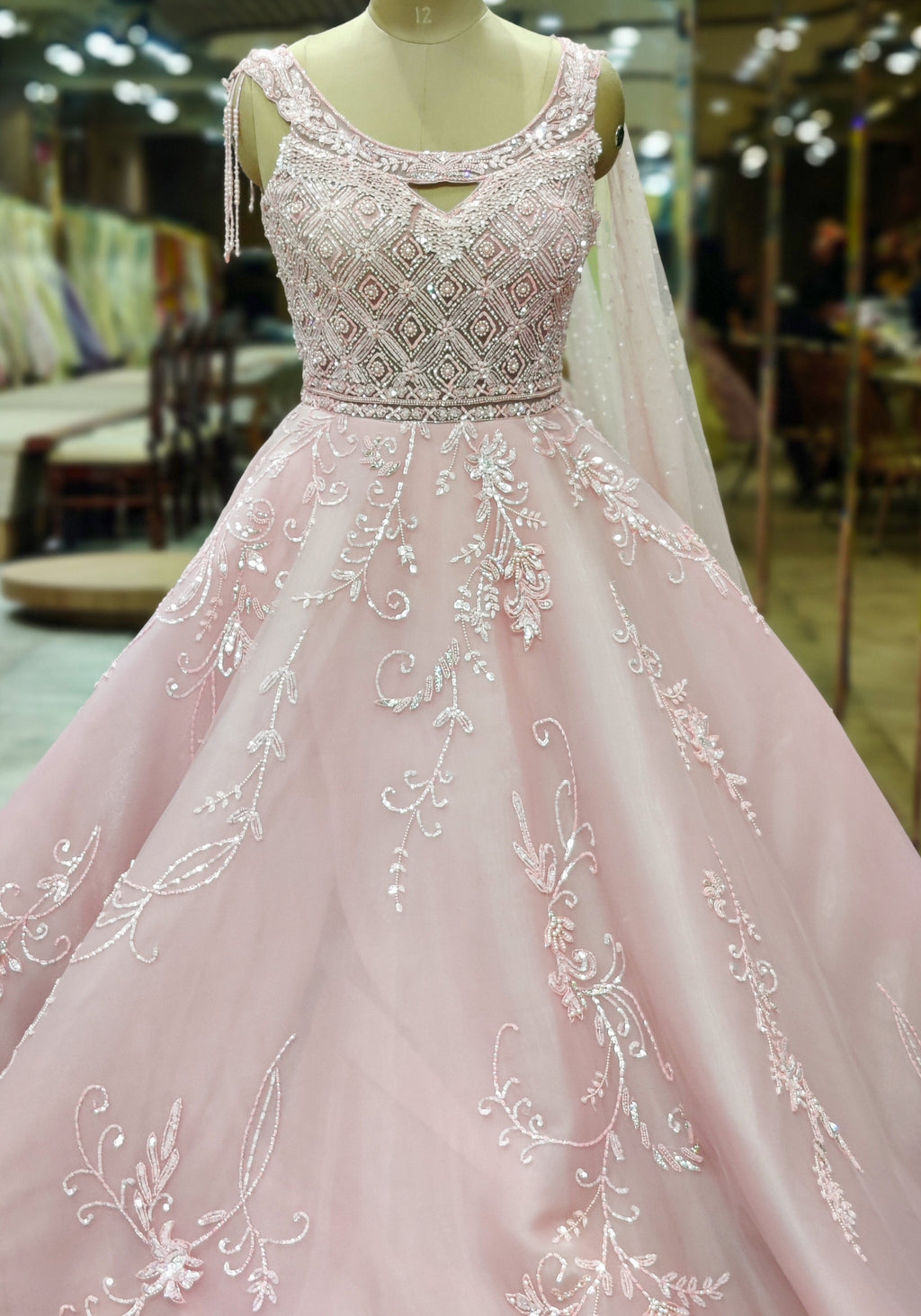 Rosé Whisper Luxe Pink Gown