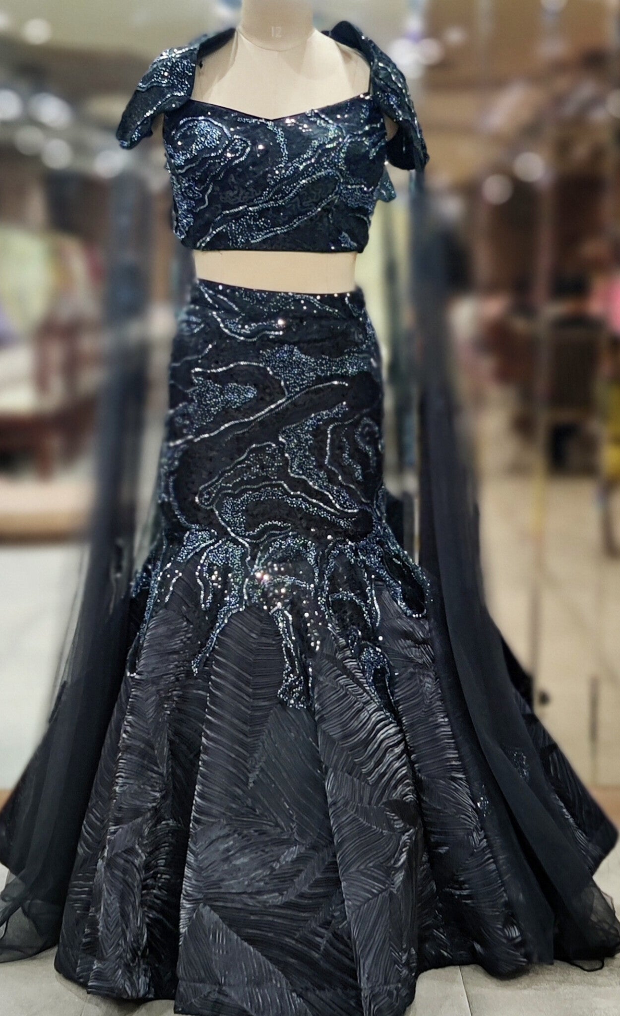 Sculpted Grace Luxe Fish Cut Dress