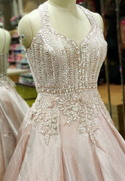 Blush Whisper Luxe Peach Gown