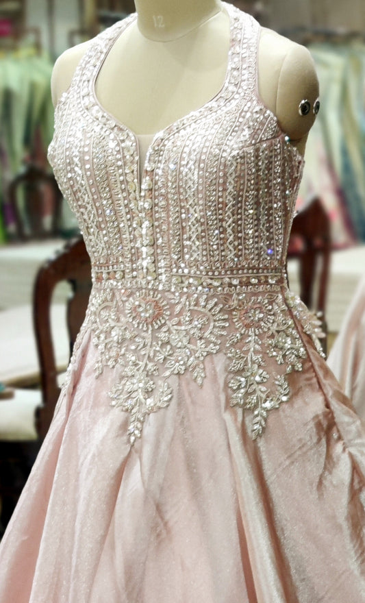 Blush Whisper Luxe Peach Gown