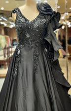 Noir Majesty Elegant Black Gown