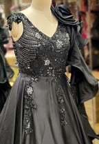 Noir Majesty Elegant Black Gown