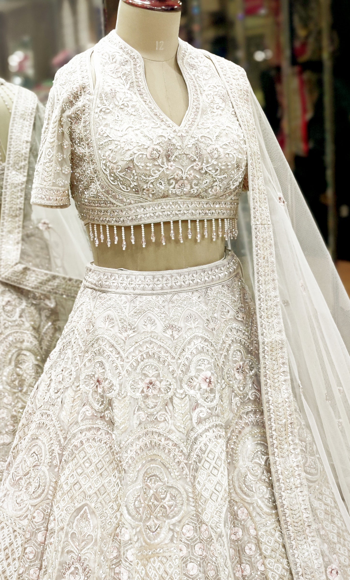 Rose Aura Handcrafted Pink Lehenga Chol