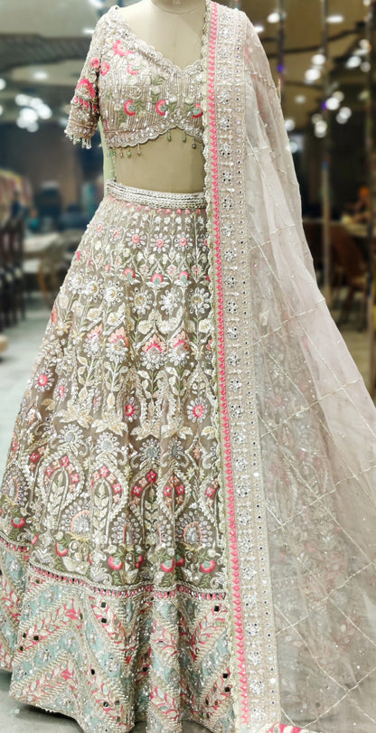 Golden Sovereign Luxe Handcrafted Lehenga Choli
