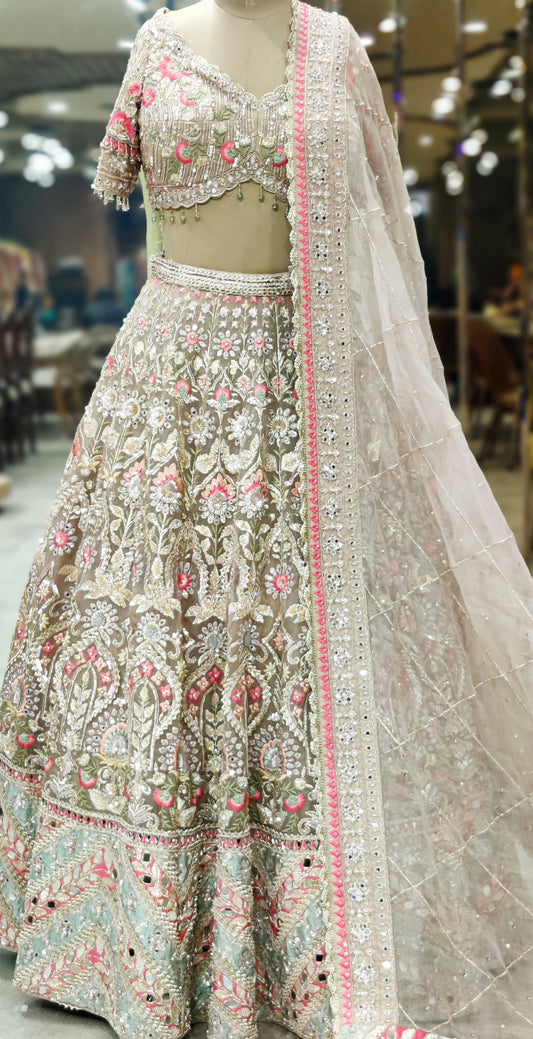 Golden Sovereign Luxe Handcrafted Lehenga Choli