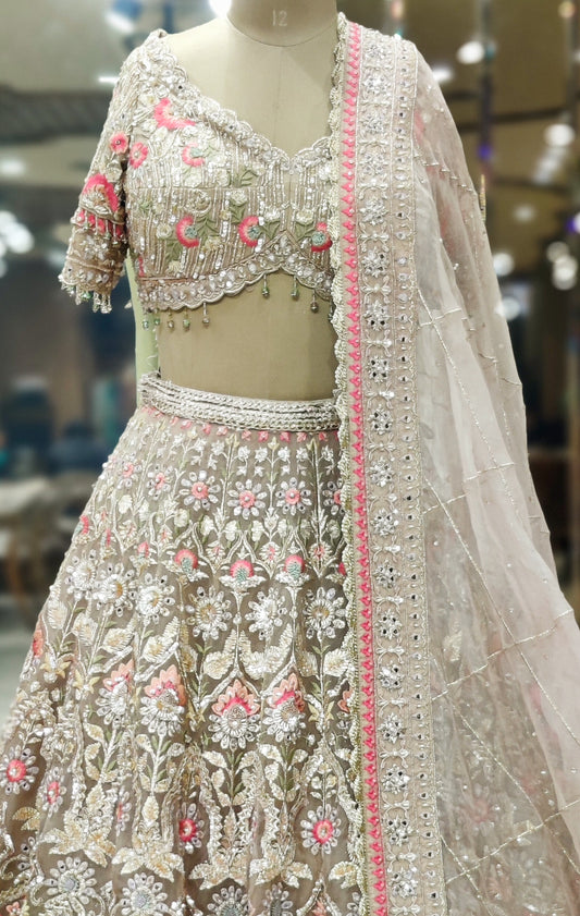 Golden Sovereign Luxe Handcrafted Lehenga Choli