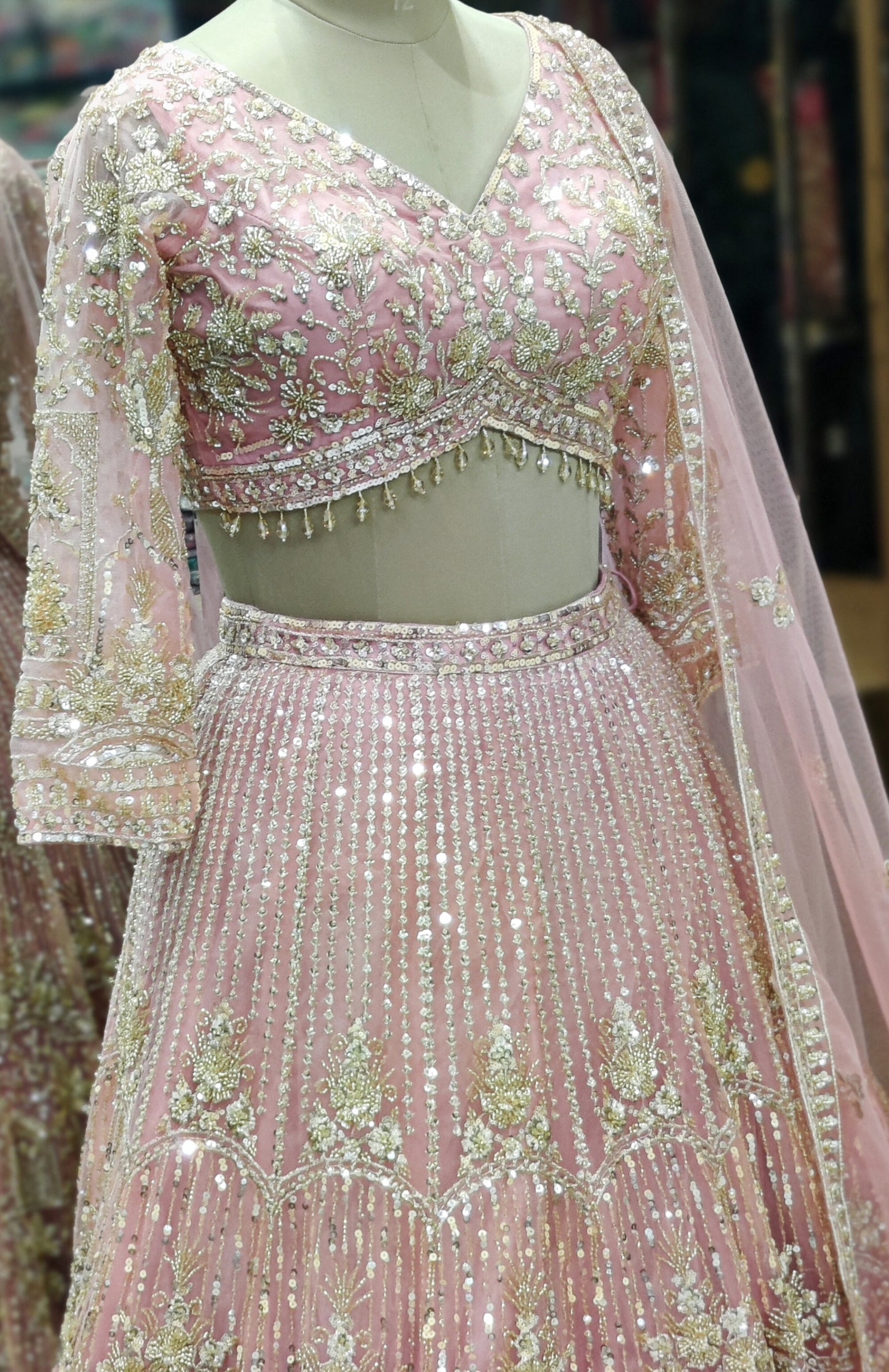 Pink Lehenga Choli – Soft, Feminine & Festive