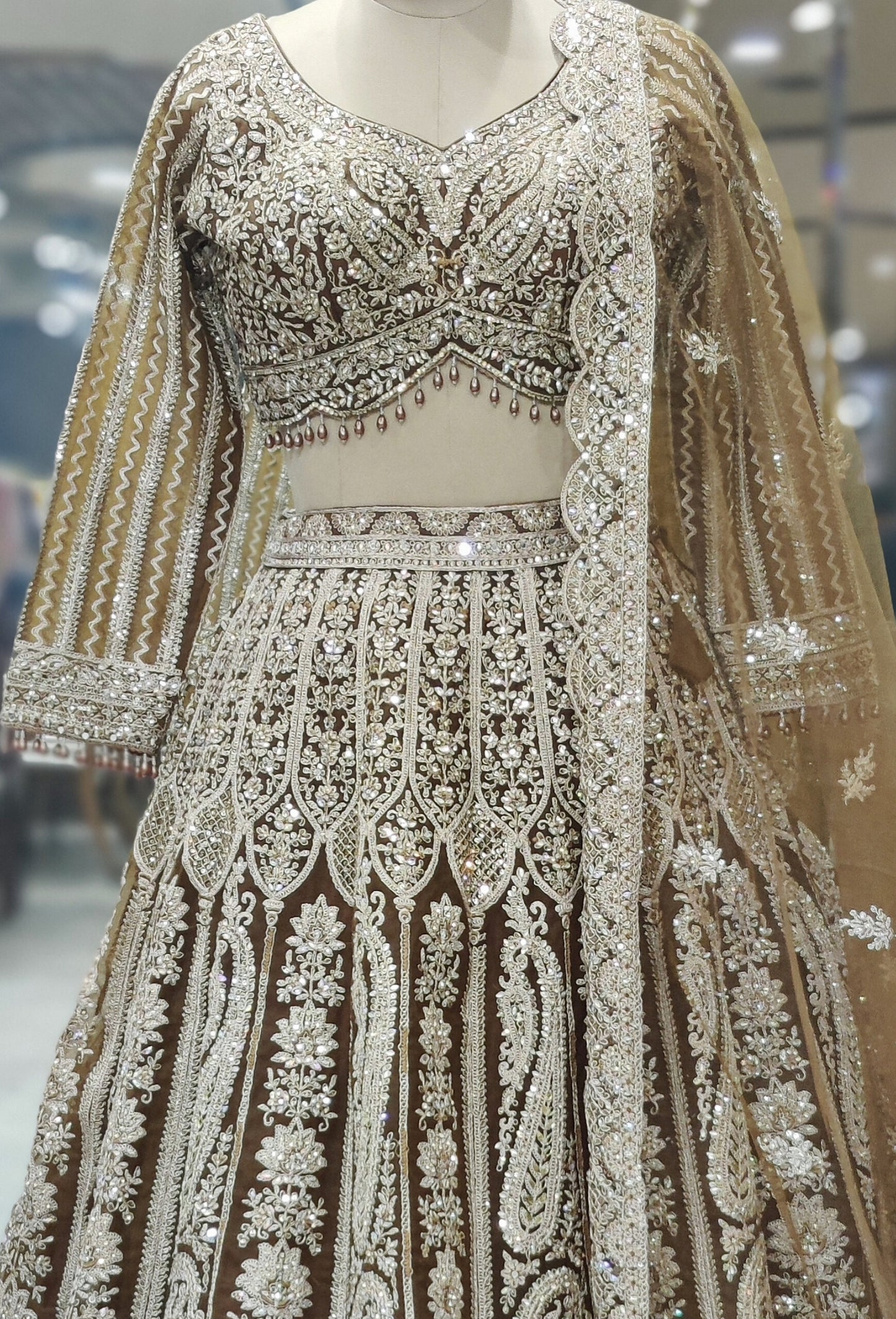 Copper Gold Lehenga Choli – Bold, Regal & Radiant