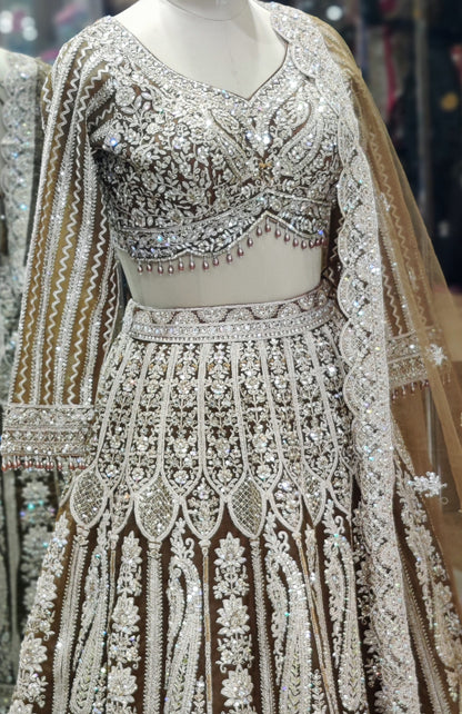 Copper Gold Lehenga Choli – Bold, Regal & Radiant