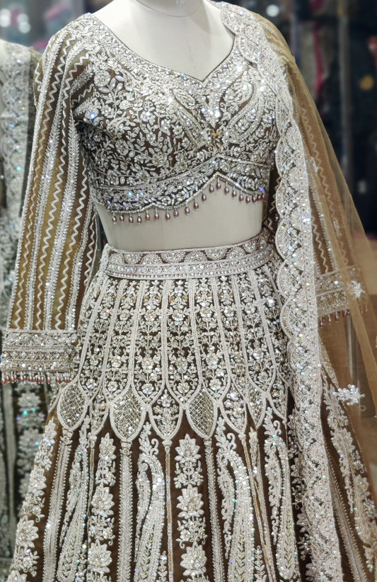 Copper Gold Lehenga Choli – Bold, Regal & Radiant