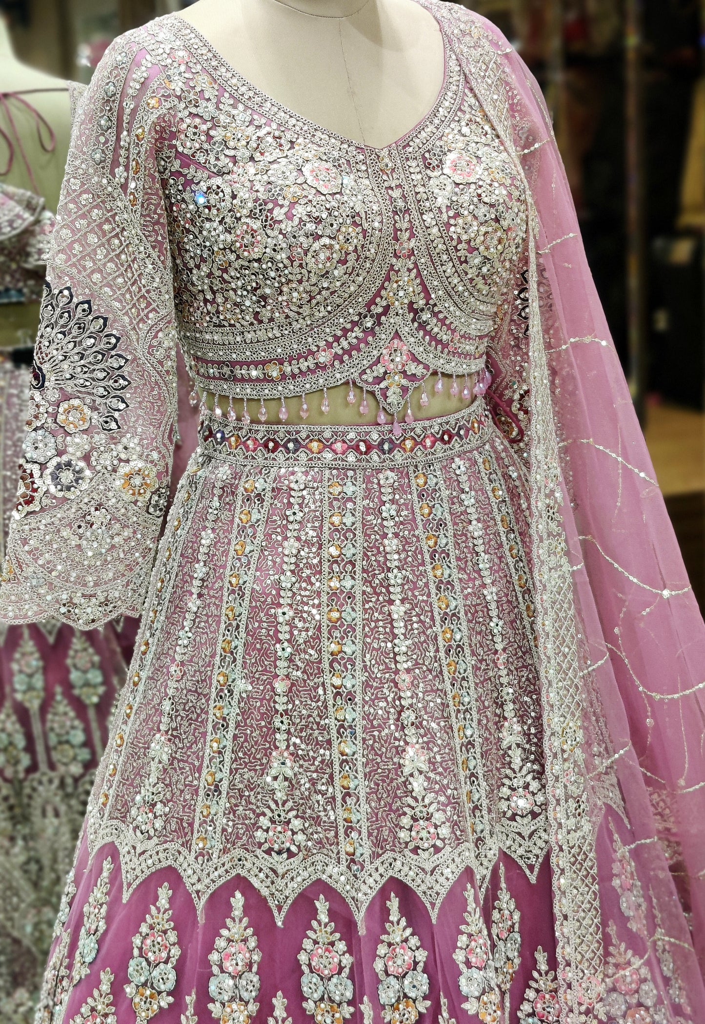 Blush Royale Lehenga Choli – Onion Pink