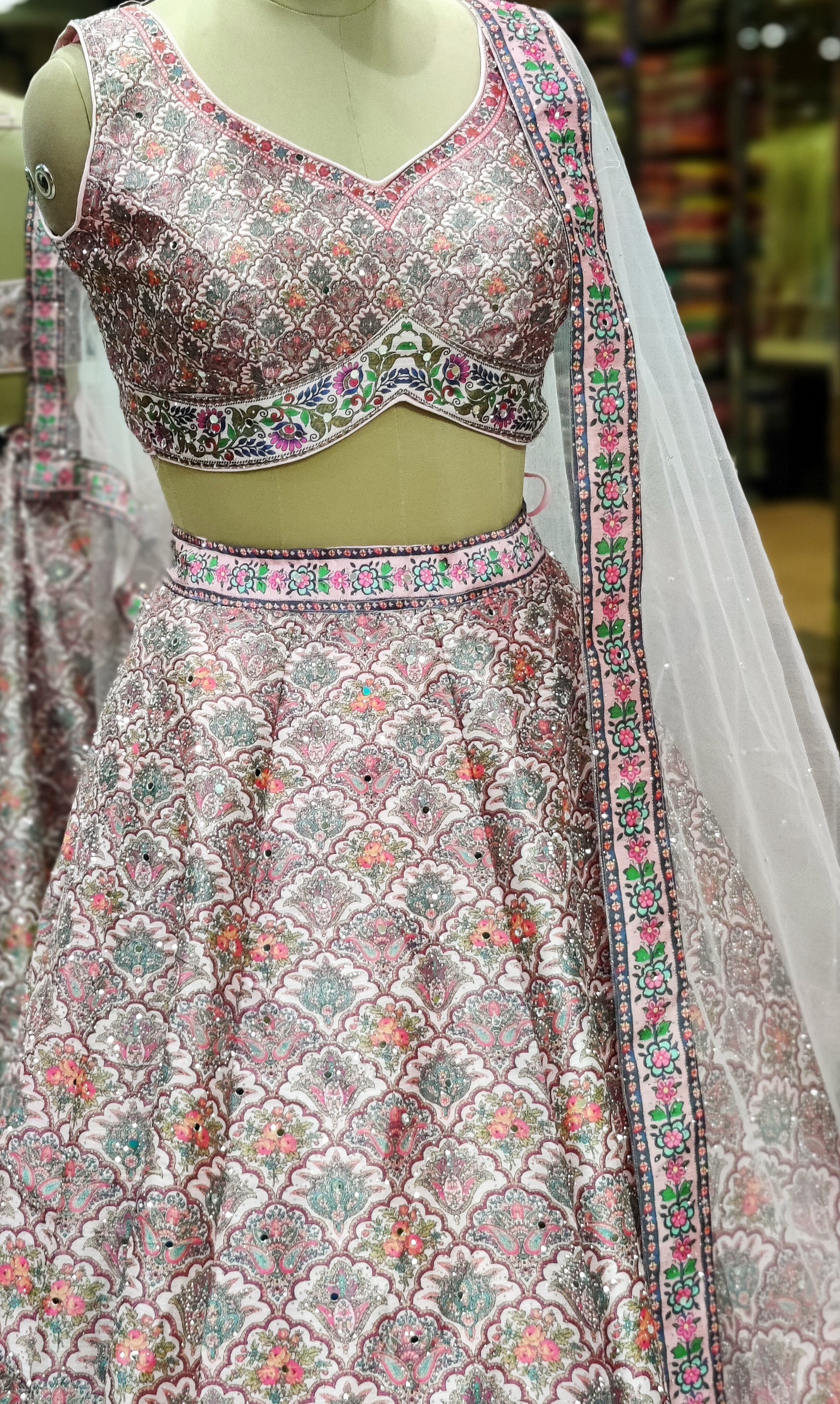 Pink Multi-Color Lehenga Choli