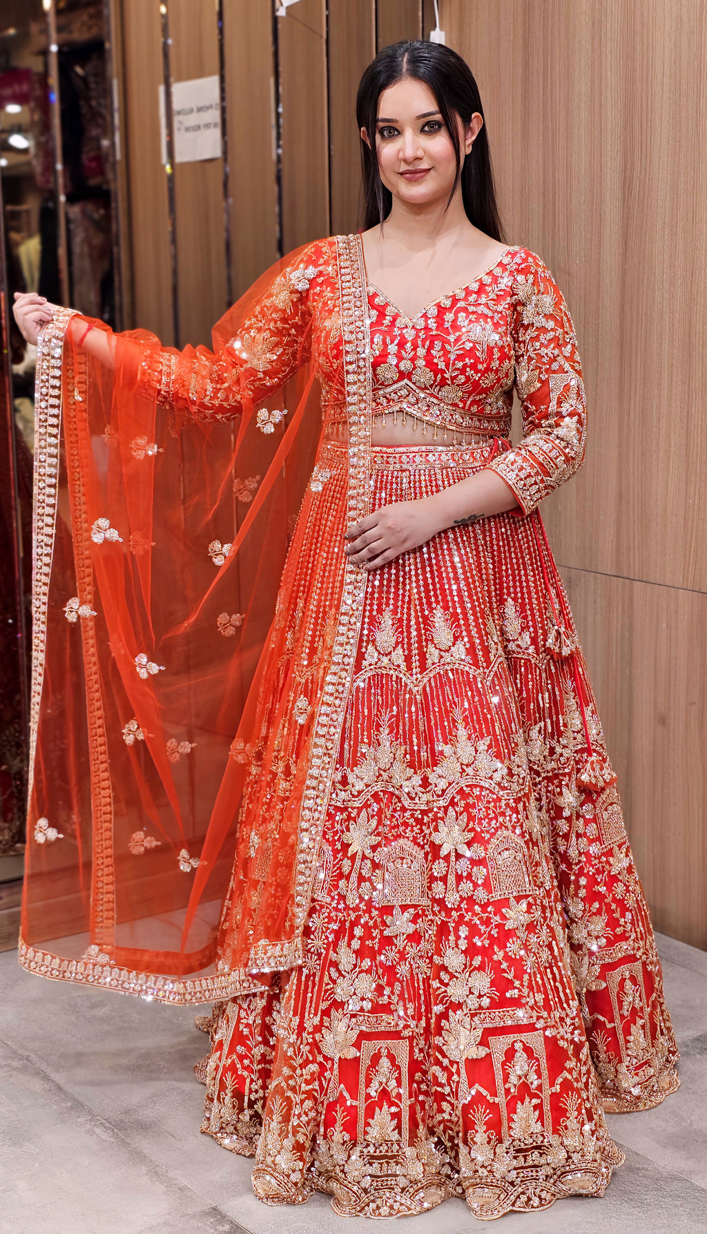 Exquisite Embroidered Lehenga Choli – Elegant Festive Wear