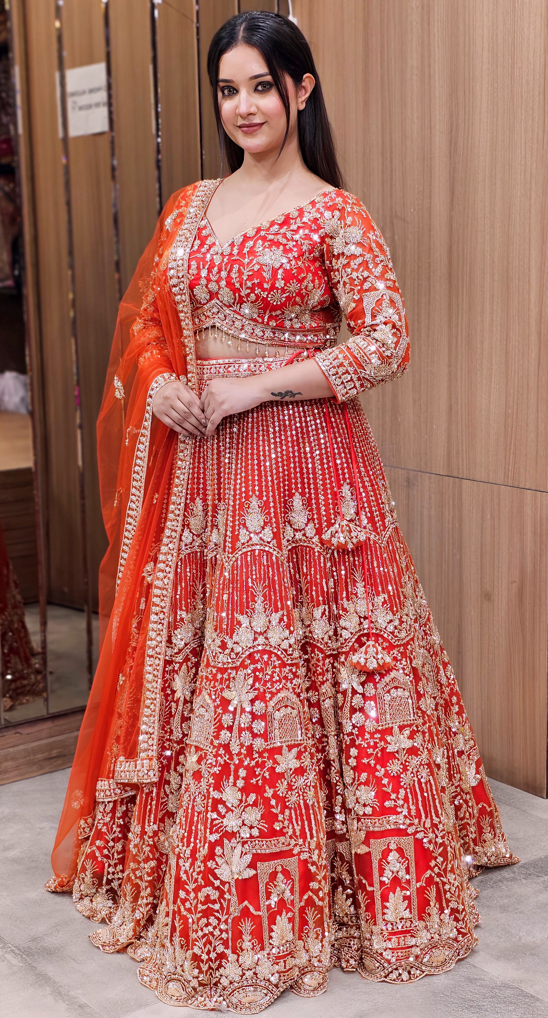 Exquisite Embroidered Lehenga Choli – Elegant Festive Wear