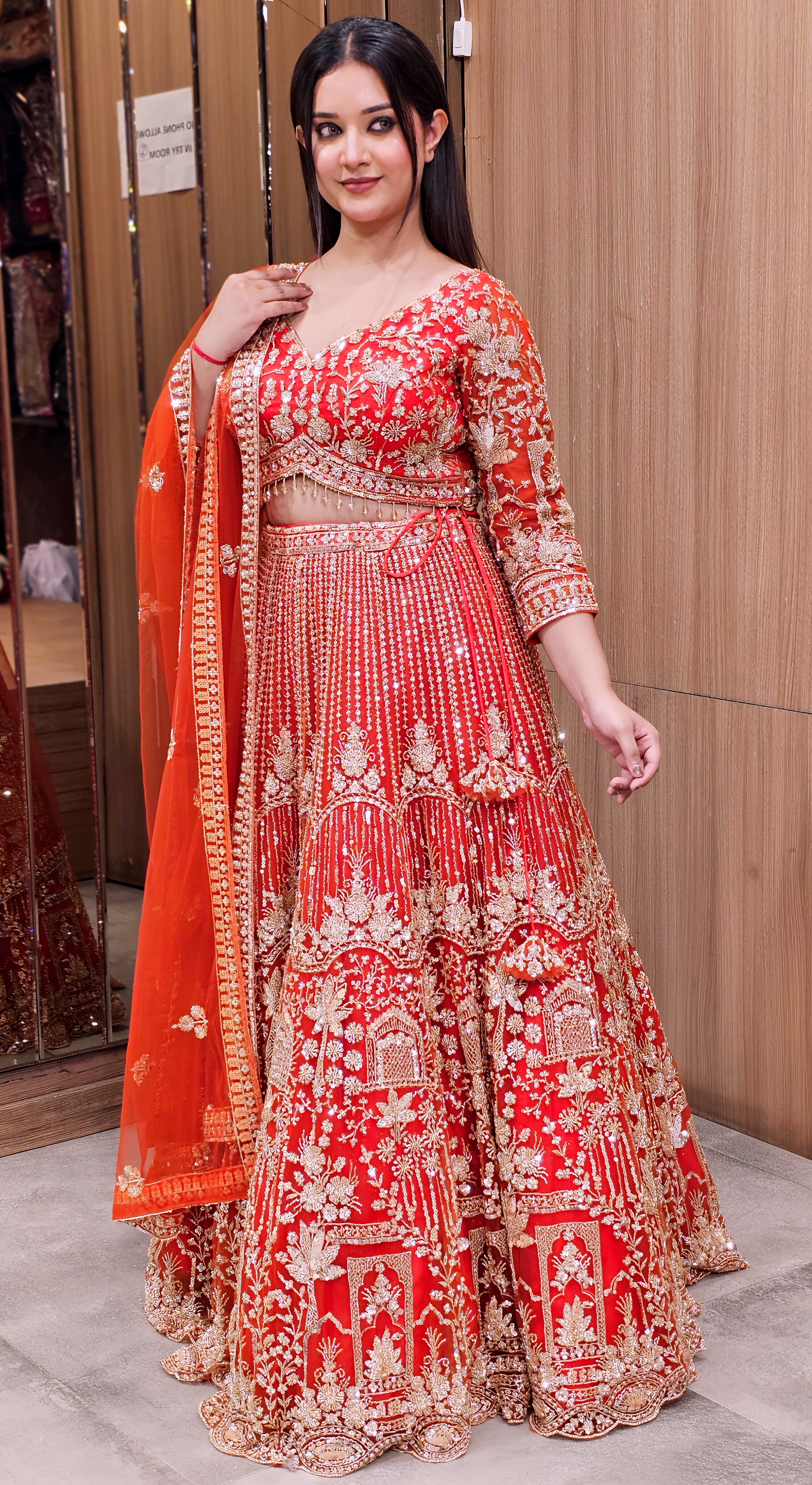 Exquisite Embroidered Lehenga Choli – Elegant Festive Wear
