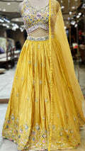 Sunlit Yellow Lehenga Choli – Radiance in Every Twirl
