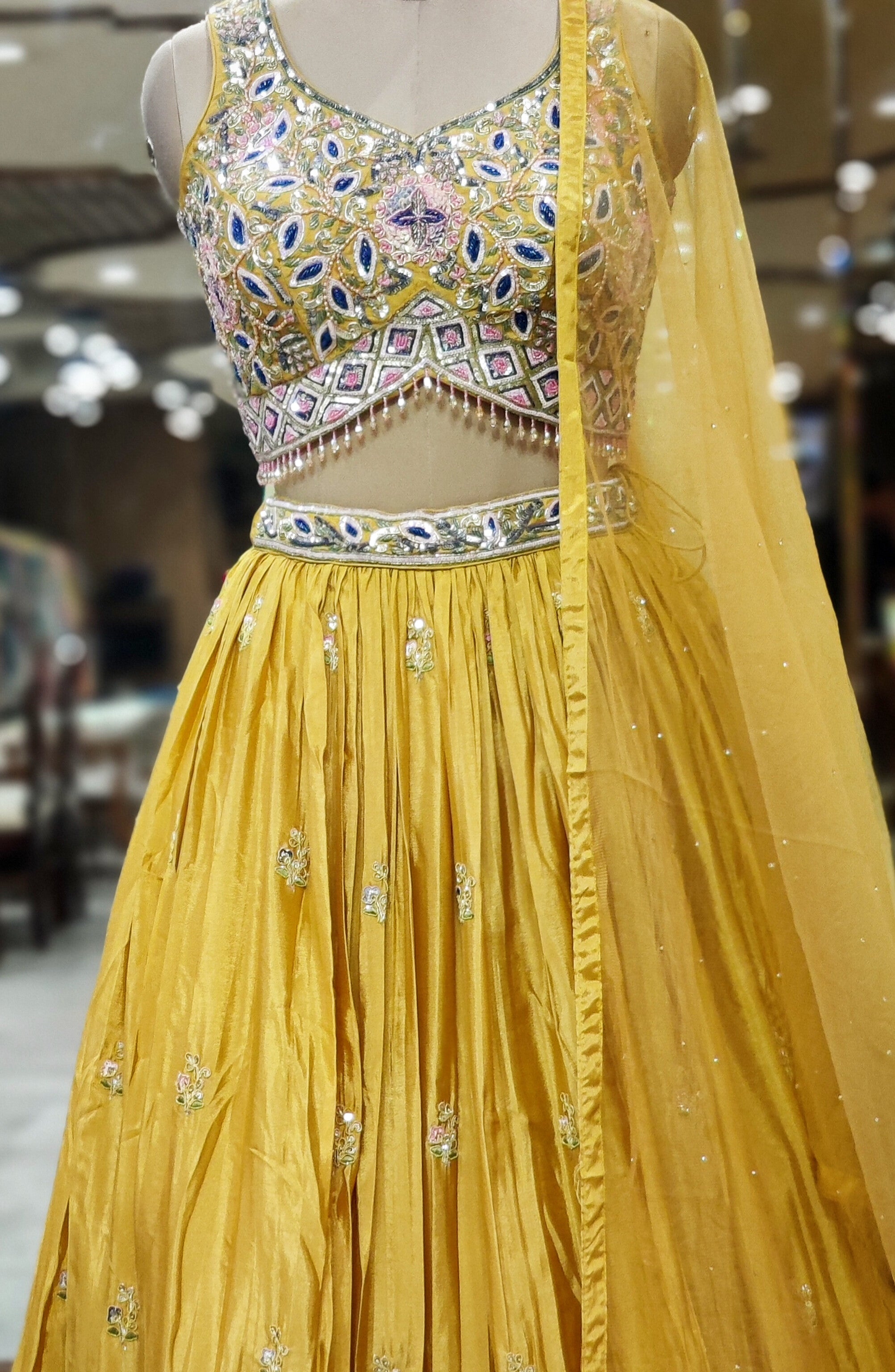 Sunlit Yellow Lehenga Choli – Radiance in Every Twirl