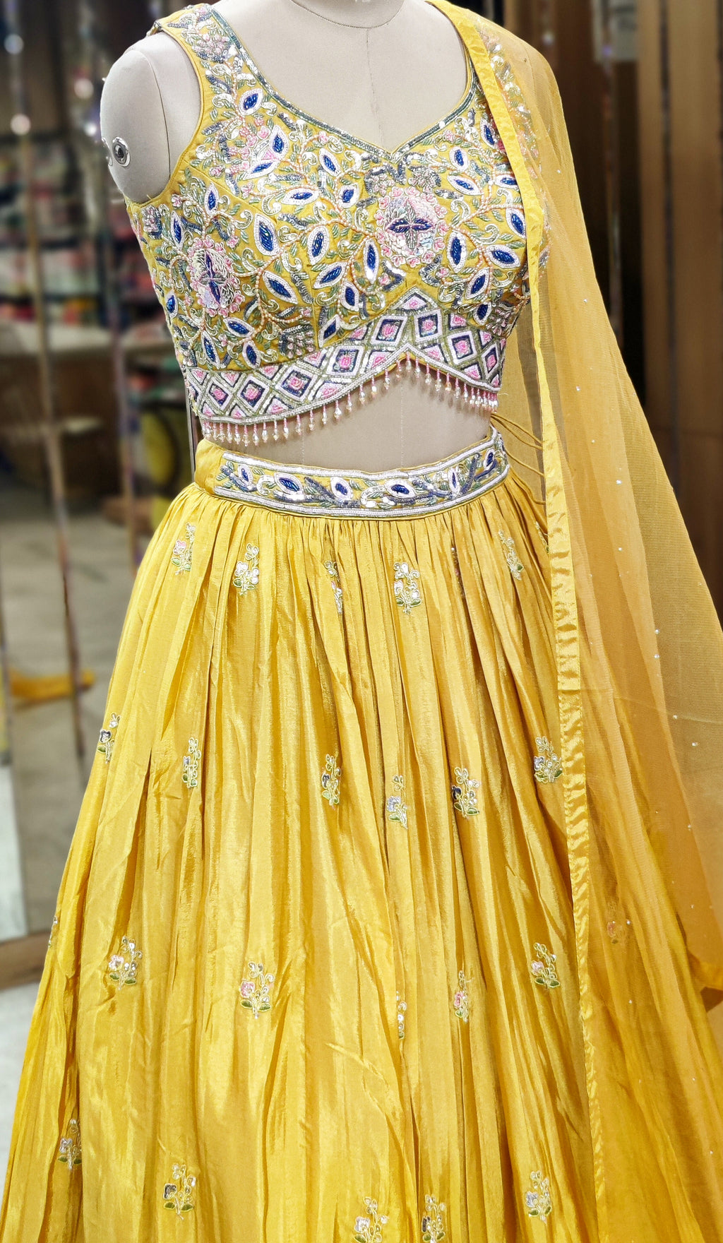 Sunlit Yellow Lehenga Choli – Radiance in Every Twirl