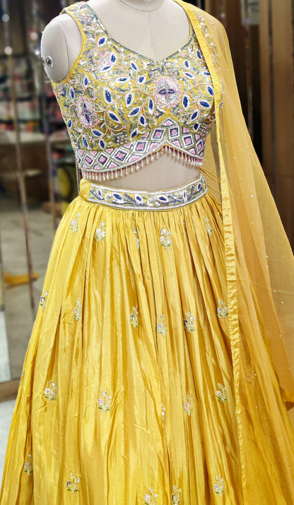 Sunlit Yellow Lehenga Choli – Radiance in Every Twirl
