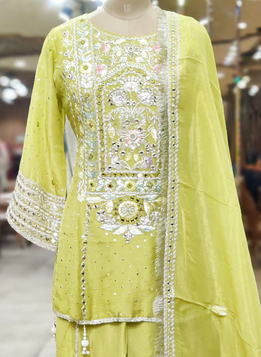 Regal Embellished Sharara Suit
