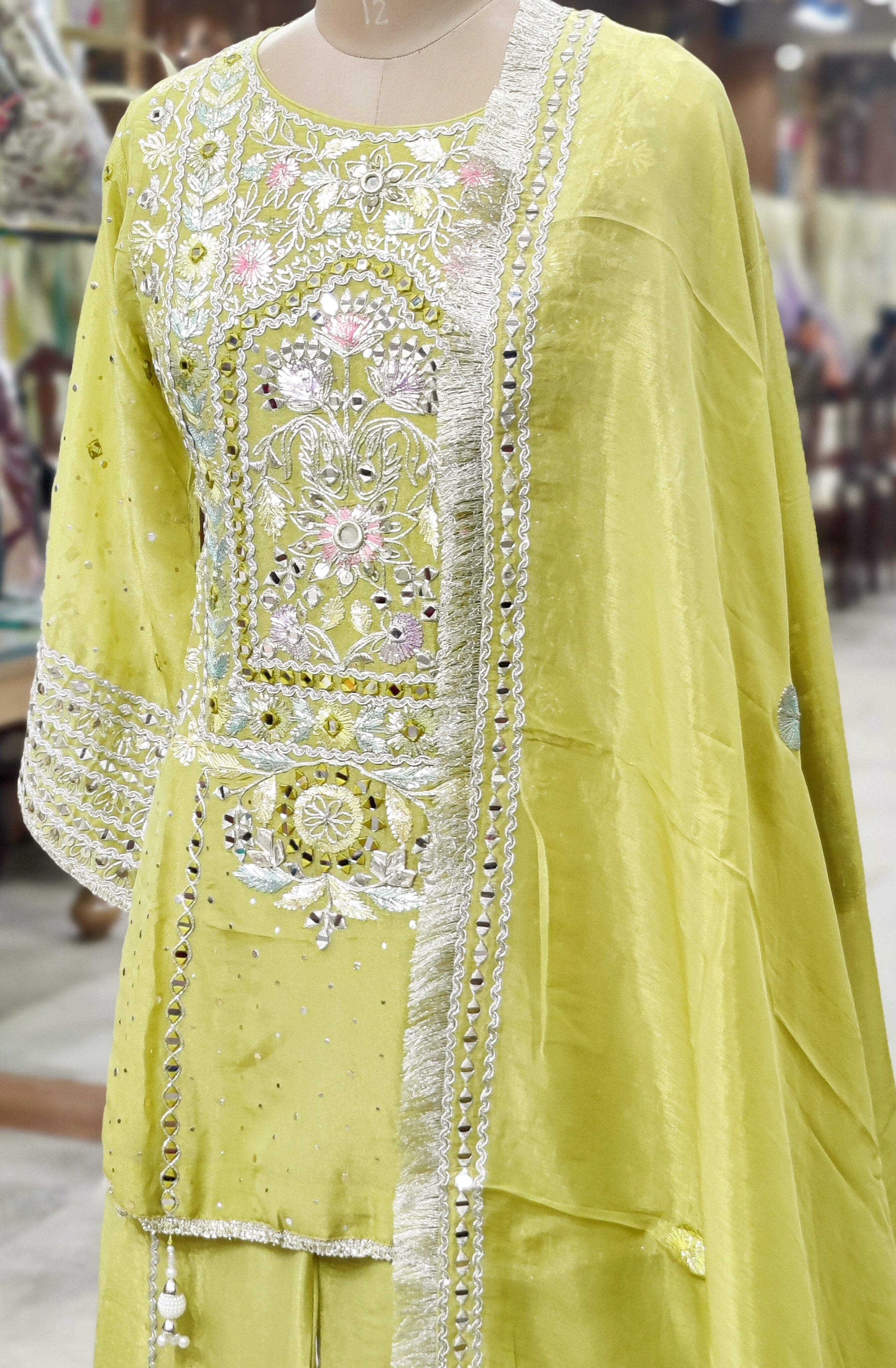 Regal Embellished Sharara Suit