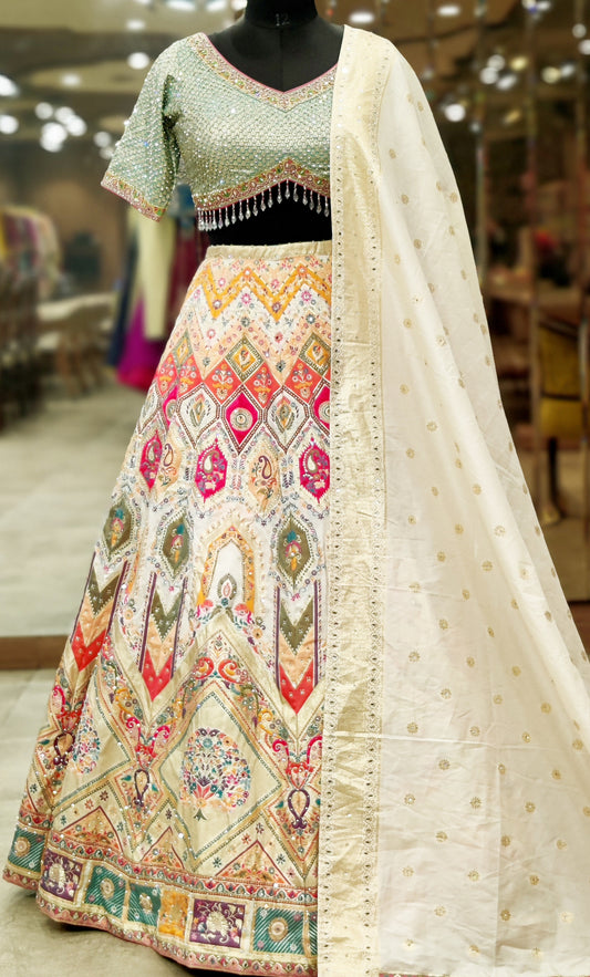 Radiant Multi-Shade Lehenga Choli