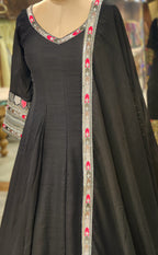Majestic Black Anarkali Suit