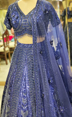 Royal Blue Heritage Lehenga Choli 💙