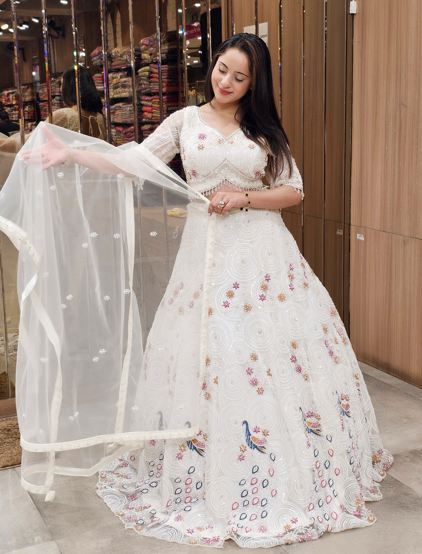 Ethereal White Lehenga Choli